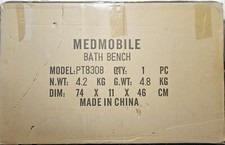 Med Mobile Bath Bench White In