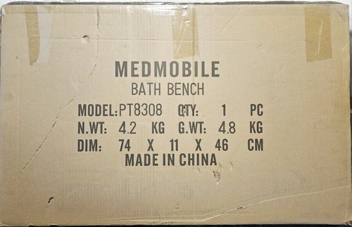 Med mobile bath bench - mobile, in
